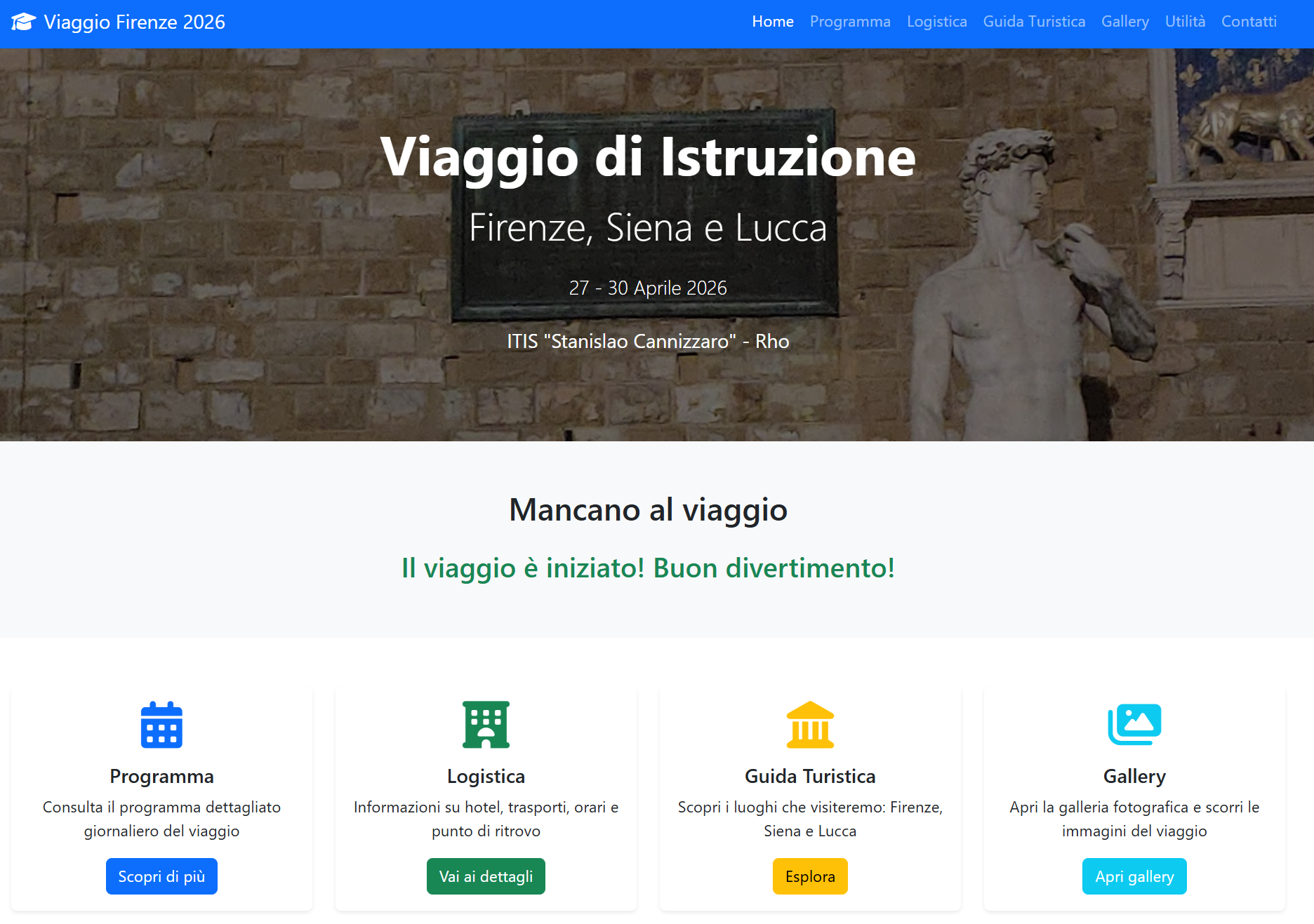 Copertina per Viaggio Firenze 2026 - ITIS Cannizzaro